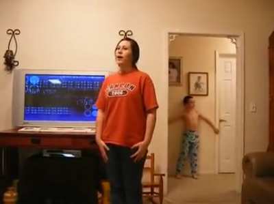 The only video where you don't stare at the girl. I wonder where our little soldier is now.