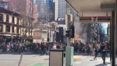 The view from Exhibition Street