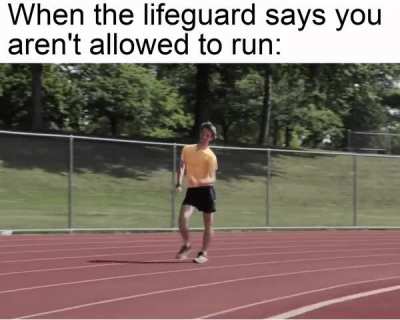 I'm not running I'm walking fast