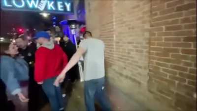 Woman randomly maces her friend