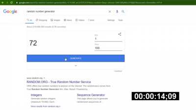 world record and PB - 69 in 1-100 random number generator 100% glitchless no skips no cheats