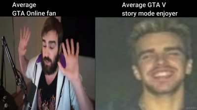The two types of GTA players (Sorry for pixels)