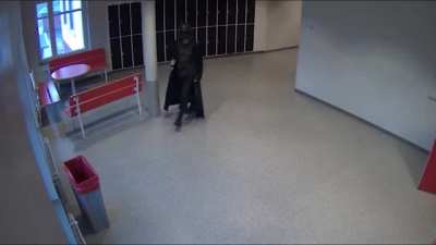 Some CCTV Footage of the Trollhättan school attack
