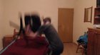 Idiot flings chair, smashes keyboard.