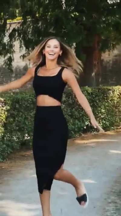In black