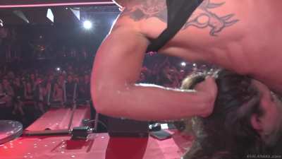 Franceska Jamies & Nacho putting on a live sex show