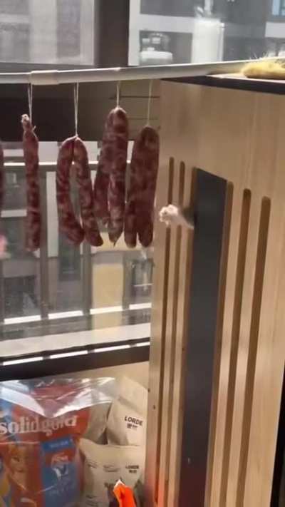 To steal the sausage