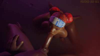 Lifeline blowjob and facecum (polished jade bell) [ApexLegends]