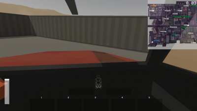 My friend spawned in a helicopter and we flew to this building with me on top of it. This is the result.