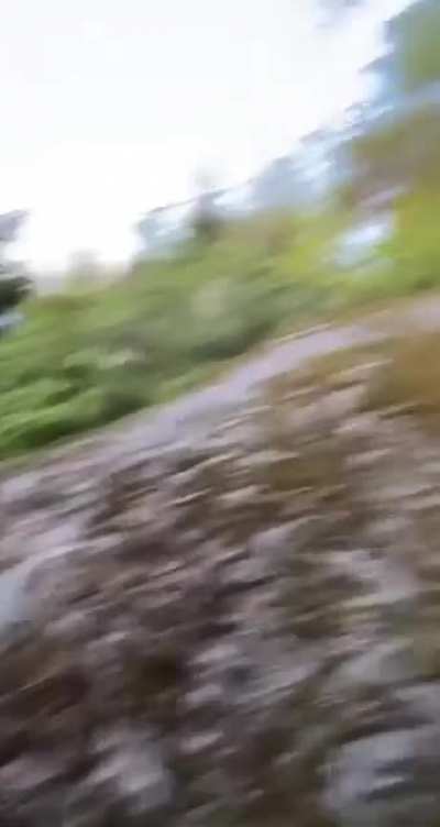 WCGW trying to walk down this hill.