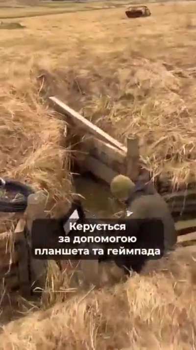Ukrainian remote-controlled combat module “Wolly”. Main advantages: - Operator is at a safe distance in a shelter; - Al automatically detects enemy manpower up to 1000 metres away; - Module captures the target, tracks it and calculates ballistics to open 