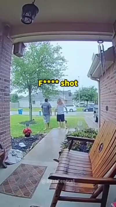 Bully Chases Kid Back To The Kids Friends House