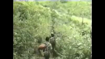 Snippet from a French ECPAD documentary about the Karen National Liberation Army fighting the SPDC junta in Burma (Myanmar) during Sept 1988-recorded by Gaston Besson