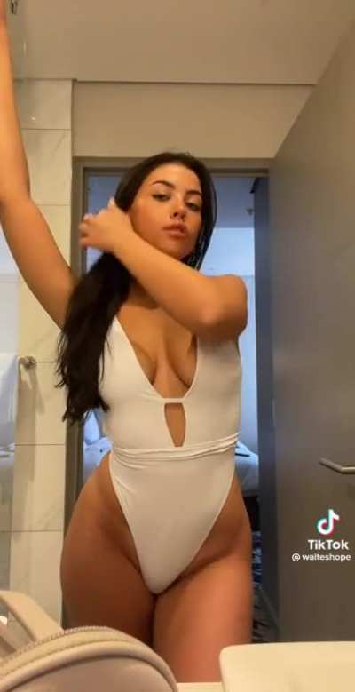 White swimsuit