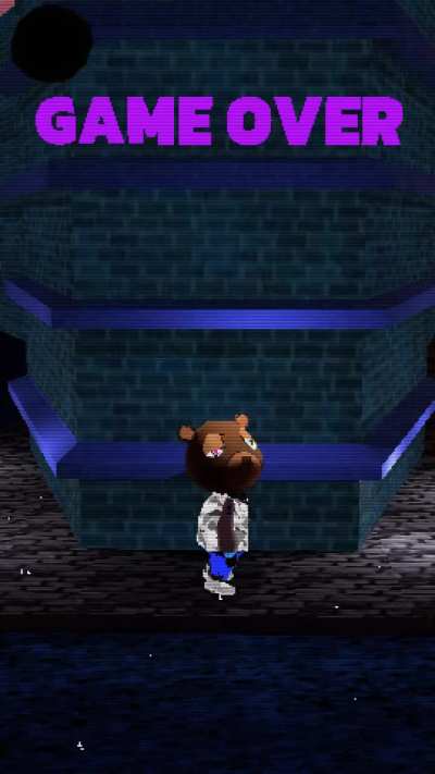 Press X To Try Again! I Made A PS1 Game Over Screen for Graduation PS1 Visual :)