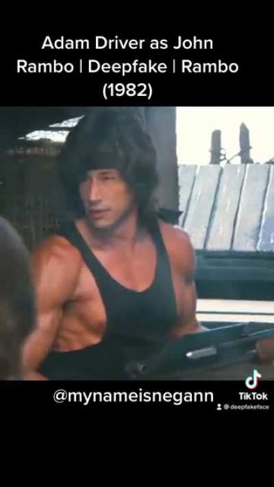 Adam Driver as John Rambo | Deepfake | Rambo (1982)
