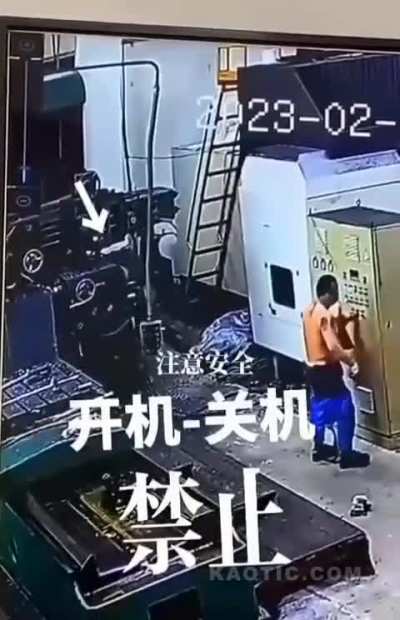 The employee lost his shirt. This was the mildest punishment for non-compliance with safety rules