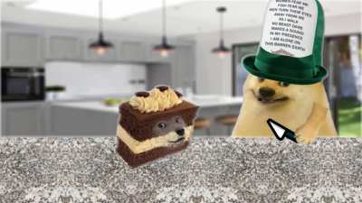 le cake has arrived