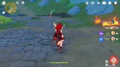 Klee's attack speed animation cancel