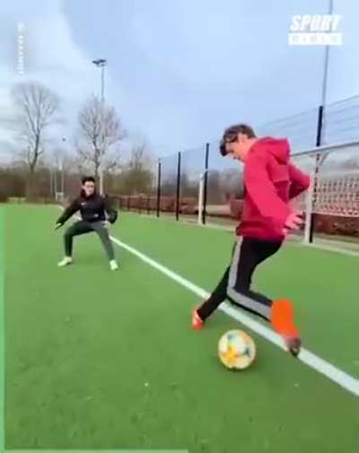 Awesome trick dribbling skills on football
