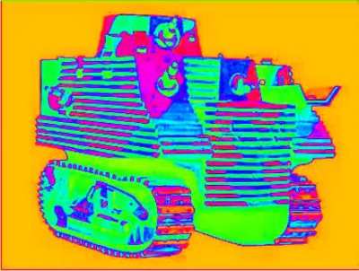 Pride flag, but it's the glorious Bob Semple tank.