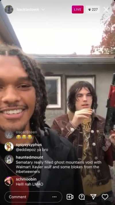 He acting a fool