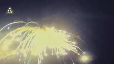 Donetsk Oblast, a Ukrainian M31 GMLRS rocket slams into a Russian Buk M2 TELAR.