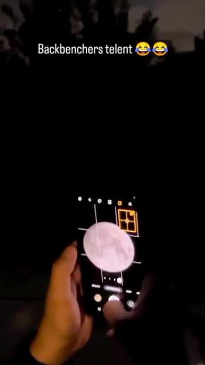 Taking a photo of the moon