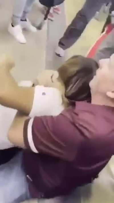 Fight between parents, teachers and vice principal at a Austin TX school board meeting.