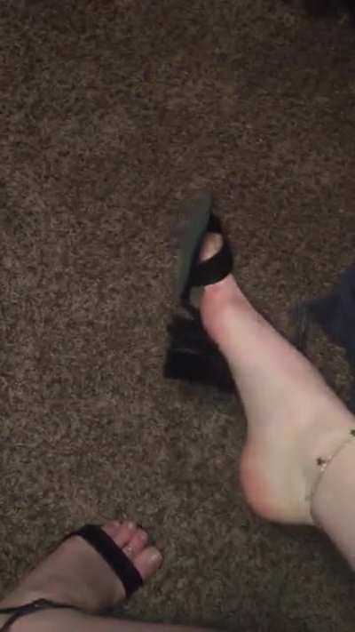Let’s get these shoes off, shall we? 😈
