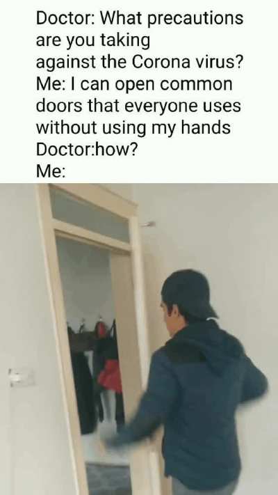 open the door using gravity