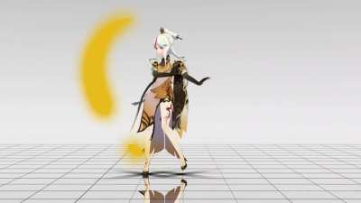 Ningguang's so bae that this is how I see things when Ningguang does her Jade attacks.