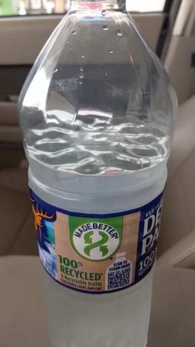 The standing wave in my water bottle.