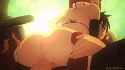 Yoko riding (Salt<wbr>yIceC<wbr>ream) [gurren Lagann]
