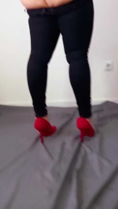 You weren't just supposed to take pictures of the heels?