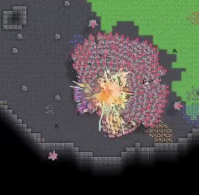 Timelapse of enemies collecting at the core (might be a ripoff of RoastedDuck’s post)