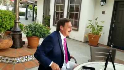MyPillow CEO Mike Lindell, who promises Trump will return to office this month, gets trolled by a 