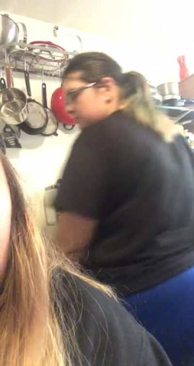 I caught the end of her dance followed by a perfectly cut scream