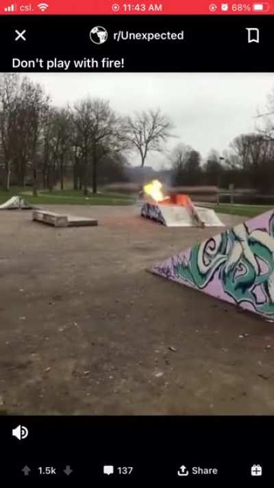 Don’t vandalise things kids