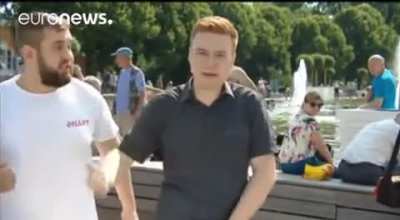 Man bullies TV reporter