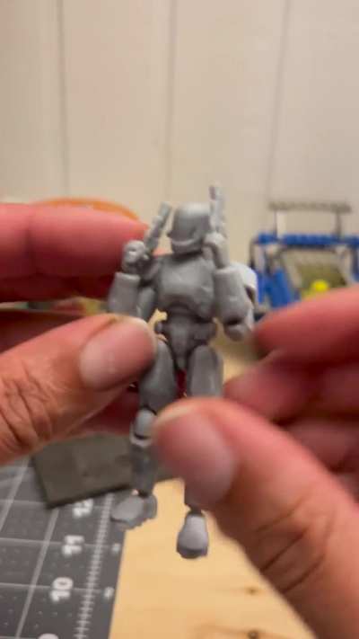 Showing more of the figures mobility. Designed and printed by myself
