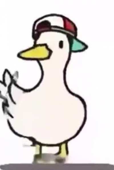 Les dejo este pato q baila para olvidar la muerte del risitas :(