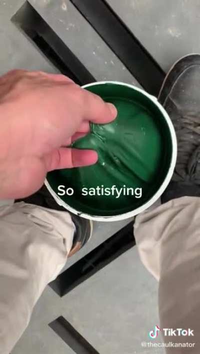 Satisfying paint peel