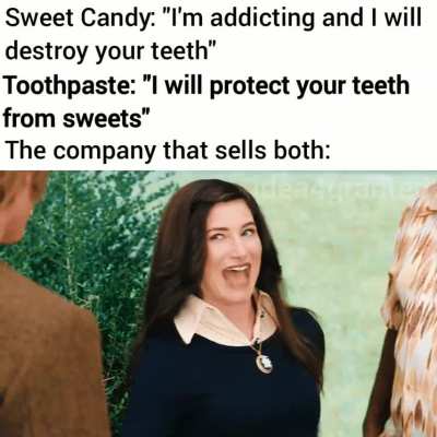 Companies selling both problem causing and solving products are the pinnacle of capitalism