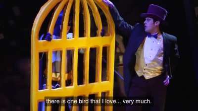 Batman and The Penguin have a confrontation