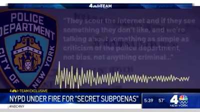 BREAKING: Since 2010 the NYPD has used 217,000 FAKE SUBPOENAS to spy on members of the public who criticize policing, journalists who cover policing and dissenting officers from within.