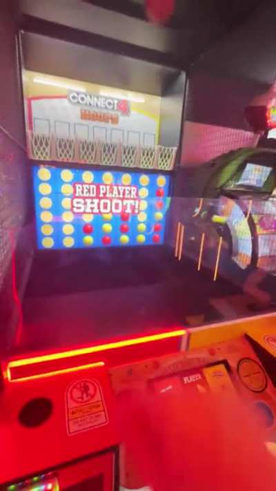 Connect 4 basketball with my little brother