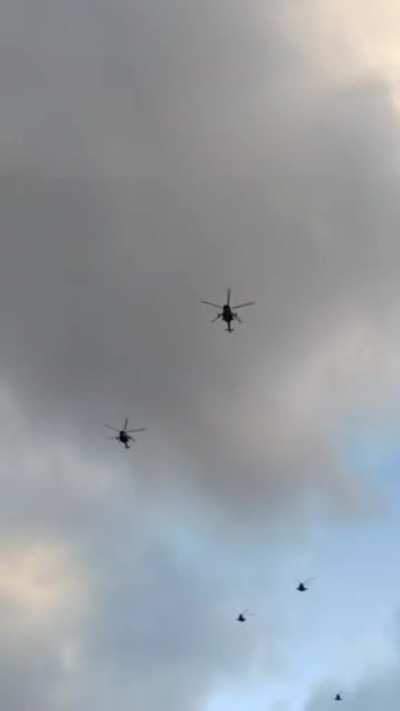 I put the Republic March theme over Russian helicopters heading to Ukraine's border