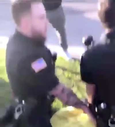 Knee to the neck of a 14 year old teenager