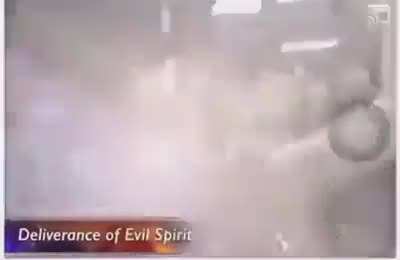 Demon got sprayed out of her.
